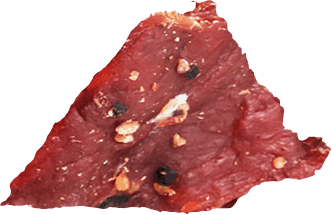 Closeup photo of Yee Yee Jerky piece